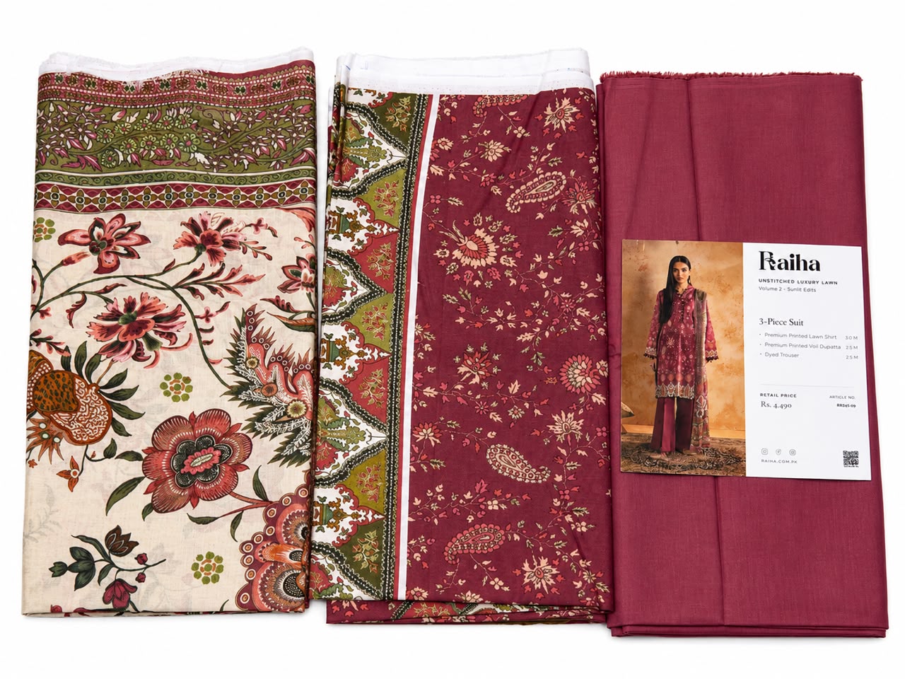 UNSTICHED RAIHA MAROON