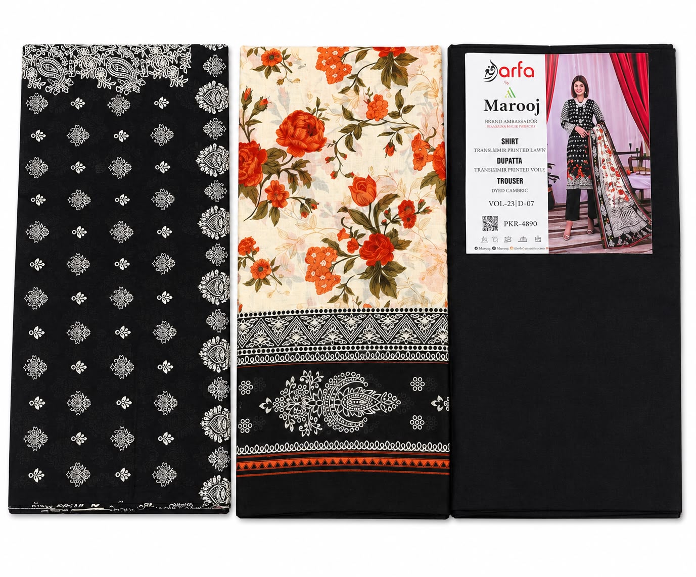 UNSTICHED MAROOJ BLACK