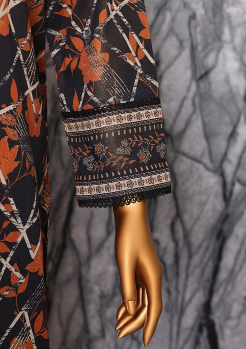UNSITICHED PLATINUM KARANDI LAWN BLACK