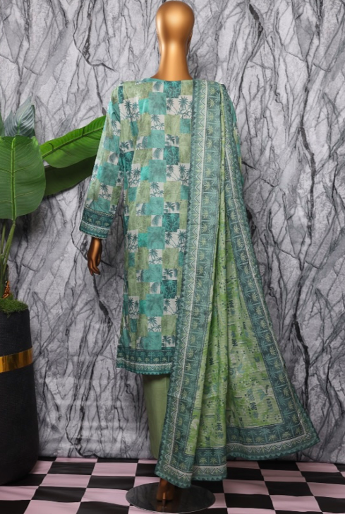 UNSITICHED PLATINUM KARANDI LAWN GREEN