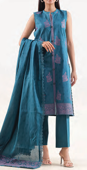 UNSTICHED SAYA JACQUARD BLUE