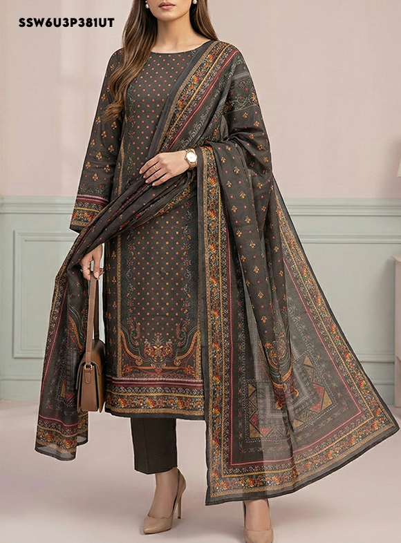 LAIRA PRINTED LAWN BY SALITEX BLACK