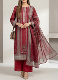 LAIRA PRINTED LAWN BY SALITEX RED