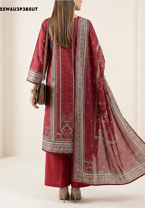 LAIRA PRINTED LAWN BY SALITEX RED