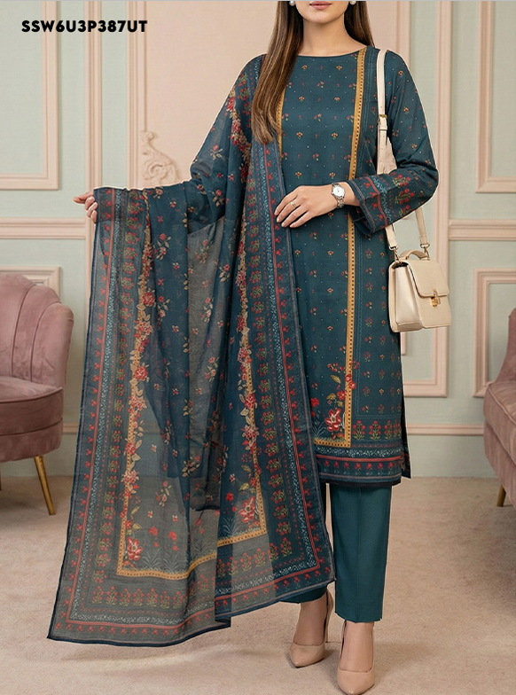 LAIRA PRINTED LAWN BY SALITEX EMERALD