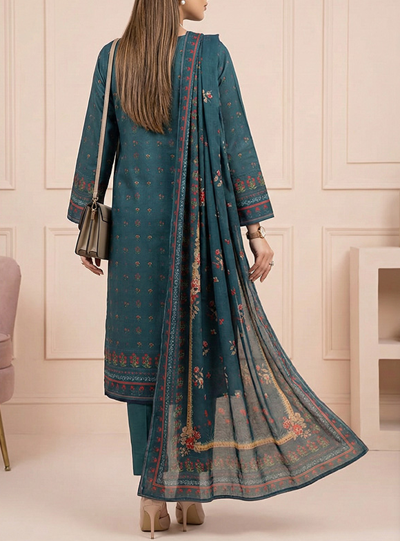 LAIRA PRINTED LAWN BY SALITEX EMERALD