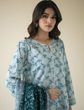 UNSTICHED ORIENT LAWN BLUE