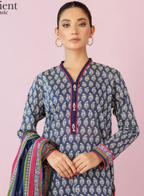 UNSTICHED ORIENT LAWN BUE