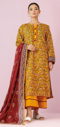 UNSTICHED ORIENT LAWN YELLOW