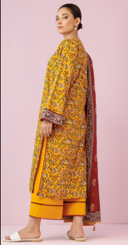 UNSTICHED ORIENT LAWN YELLOW
