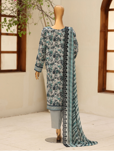 UNSTICHED DHAGAKARI GREEN