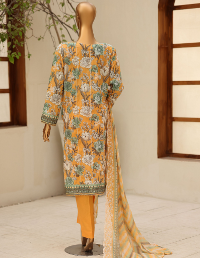 UNSTICHED DHAGAKARI YELLOW