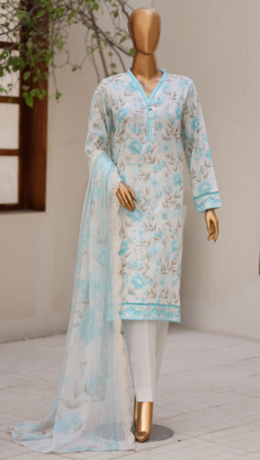UNSTICHED DHAGAKARI WHITE