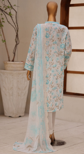UNSTICHED DHAGAKARI WHITE