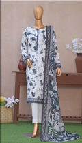 UNSTICHED DHAGAKARI WHITE