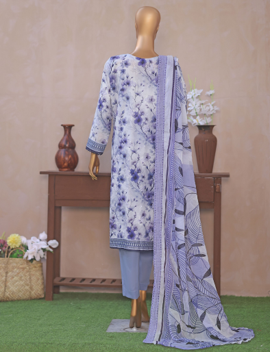 UNSTICHED DHAGAKARI PURPLE